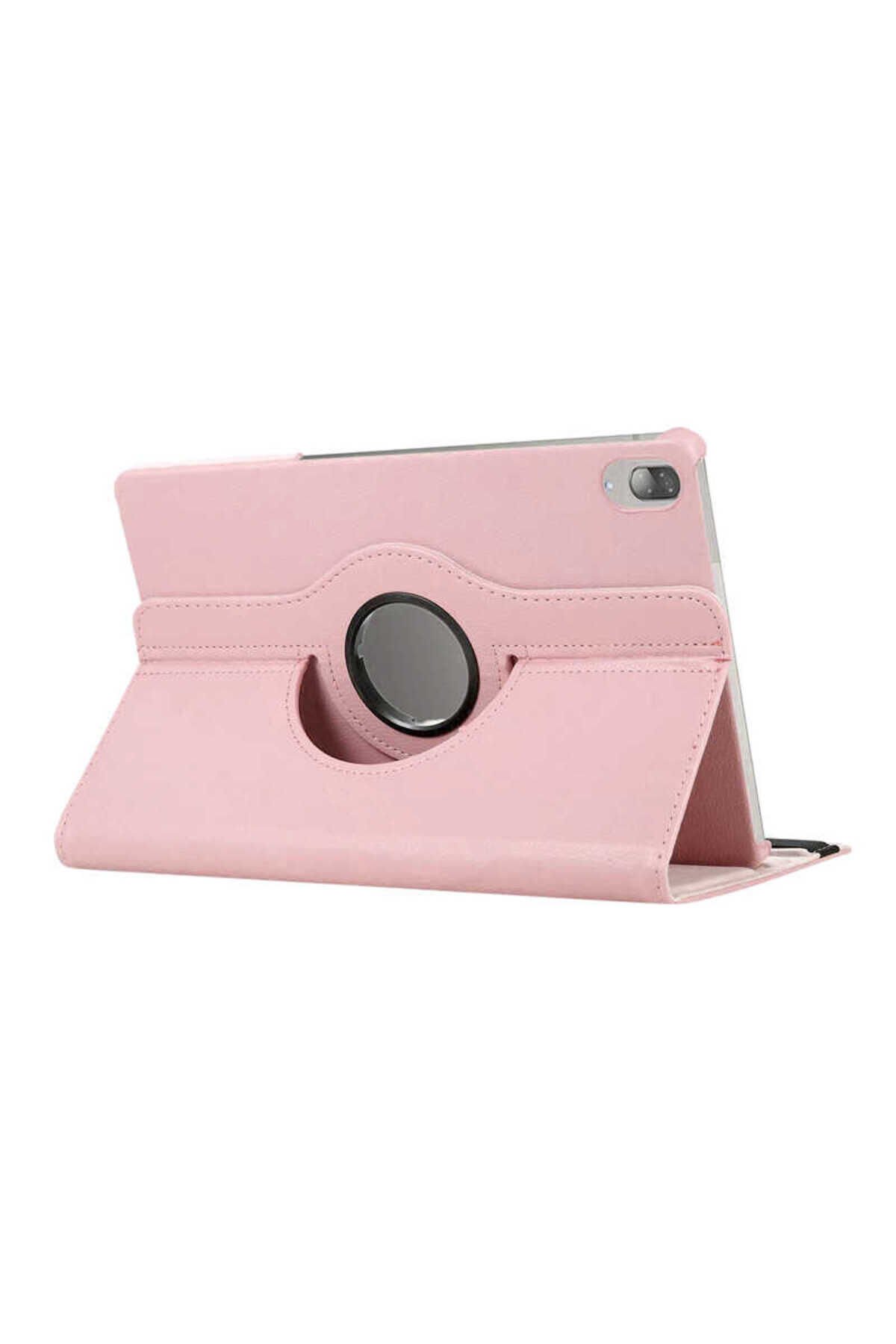 Lenovo Tab P11 Pro 11.2'' 2.Nesil Uyumlu BSAY Dönebilen Standlı Kılıf-Pembe Koyu Pembe