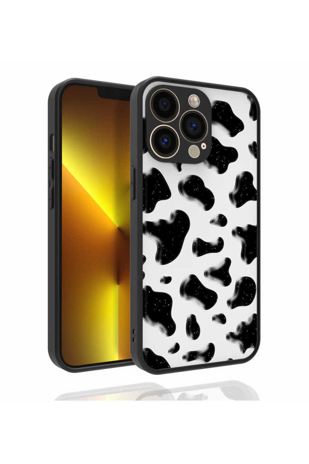 iPhone 13 Pro Max Uyumlu Desenli Kamera Korumalı Parlak BSAY Nora Kılıf-NO5 No2