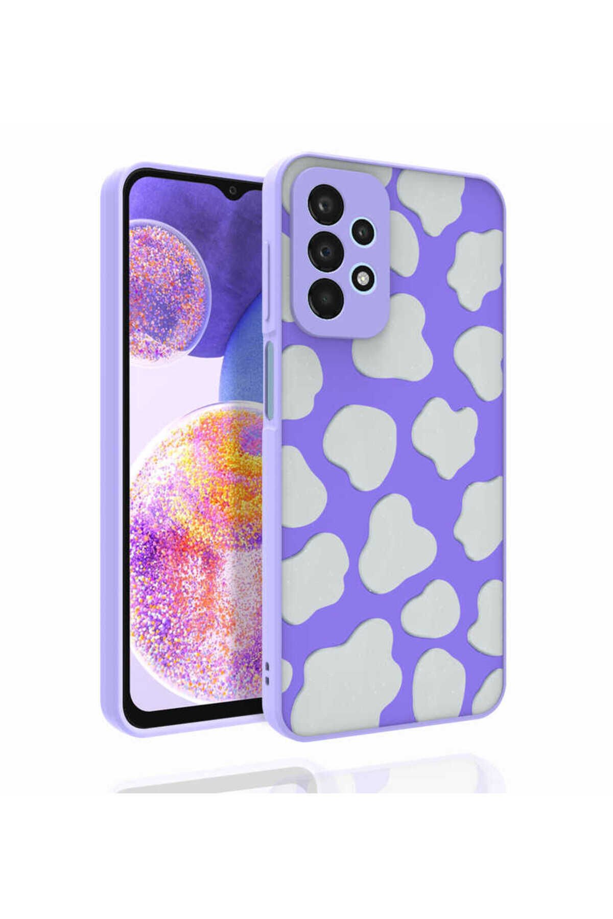 Galaxy A23 Kılıf Desenli Kamera Korumalı Parlak NXXA Nora Kapak - NO6 No6