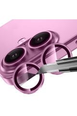 iPhone 16 Plus GZST Mikro Kamera Lens Koruyucu - Gümüş Gümüş