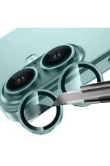 iPhone 16 Plus GZST Mikro Kamera Lens Koruyucu - Gümüş Gümüş