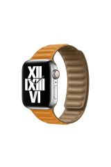 Watch 42mm Uyumlu KRD-34 Deri PRL Kordon Turuncu