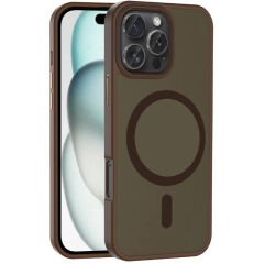 iPhone 16 Pro Kılıf M-safe Şarj Özellikli Mat Arka Yüzey Zore Sio Kılıf