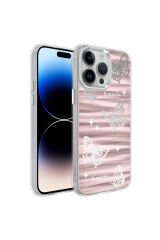 iPhone 14 Pro Max Uyumlu AiHTTgli Parlak Tasarımlı Mimbo Kılıf-NO5