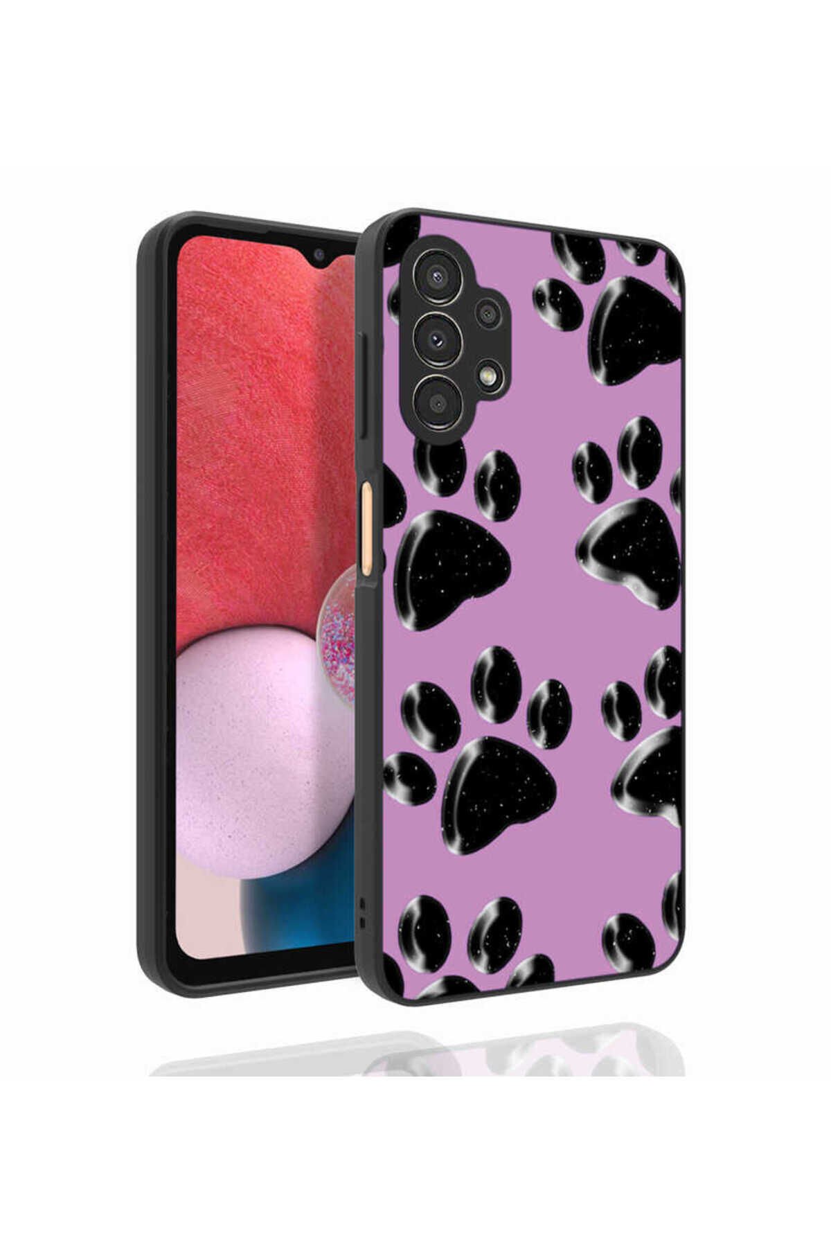 Galaxy A13 4G Kılıf Desenli Kamera Korumalı Parlak BSAY Nora Kapak - NO5 No3