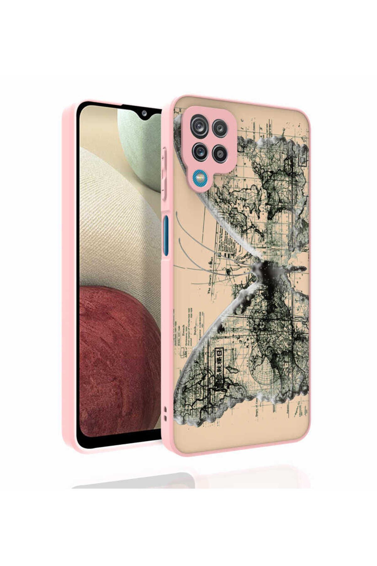 Galaxy M33 Kılıf Desenli Kamera Korumalı Parlak BSAY Nora Kapak - NO4 No4