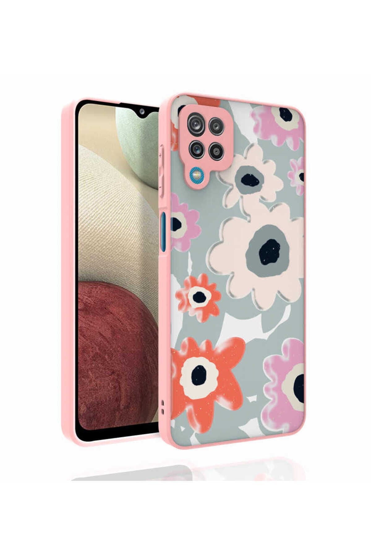 Galaxy M33 Kılıf Desenli Kamera Korumalı Parlak BSAY Nora Kapak - NO4 No5