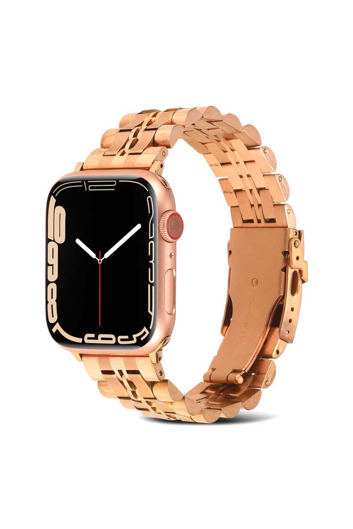 Watch 42mm Uyumlu KRD-54 Metal SBT Kordon-Rose Gold