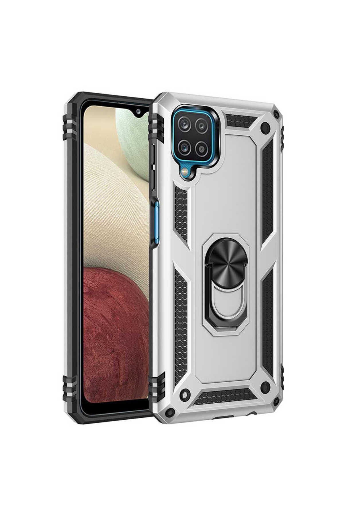 Galaxy M32 Kılıf ASMA Vega Kapak - Gri Gri