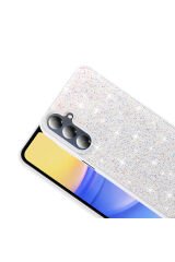 Galaxy A26 Kılıf Parlak Taşlı Tasarım BSAY Pırlanta Kapak - Gold Gri