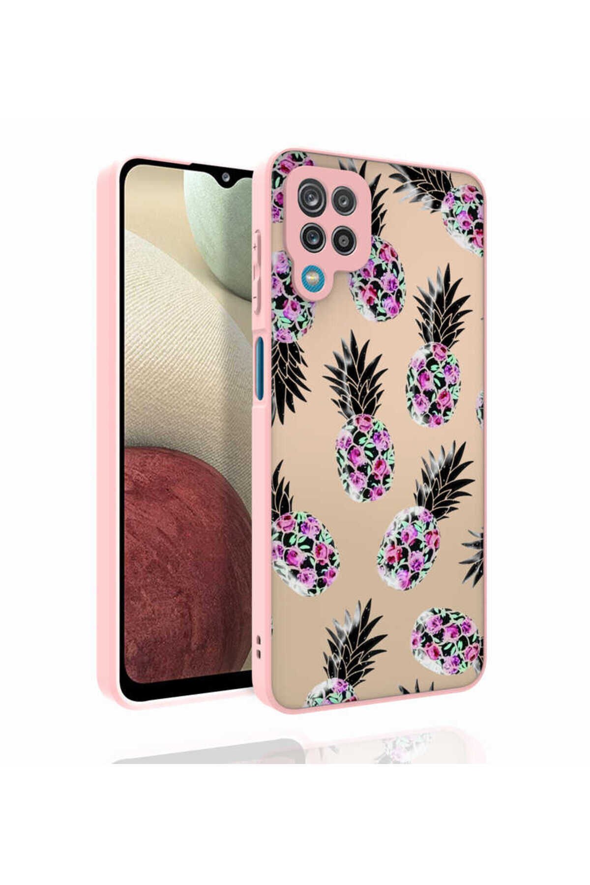 Galaxy M33 Kılıf Desenli Kamera Korumalı Parlak NXAR Nora Kapak - NO1 No1