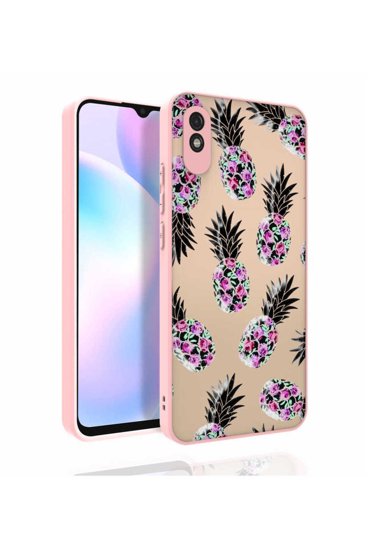 Redmi 9A Kılıf Desenli Kamera Korumalı Parlak BSAY Nora Kapak - NO2 No6