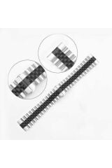 Galaxy Watch 42mm Uyumlu KRD-36 20mm Metal BSAY Kordon-Gümüş-Rosegold Siyah