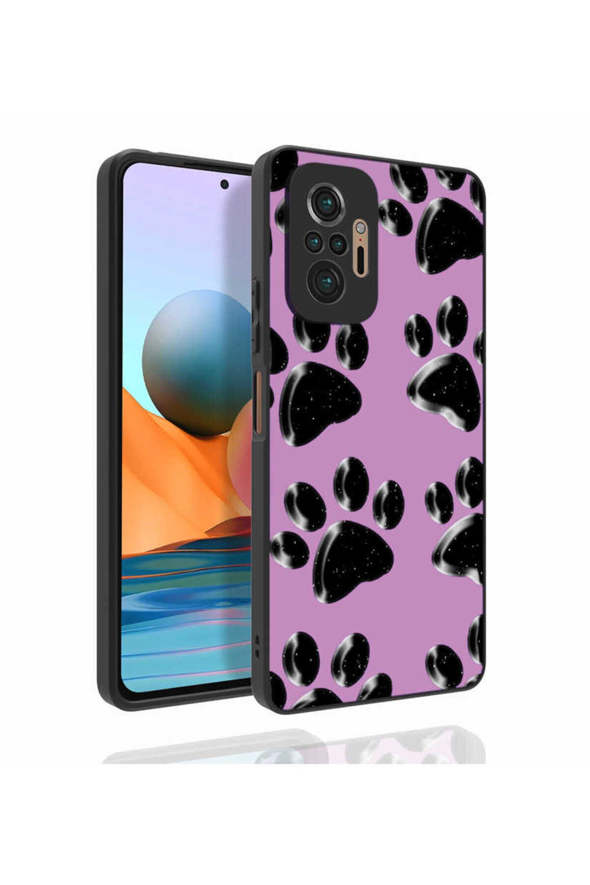 Redmi Note 10 Pro Kılıf Desenli Kamera Korumalı Parlak BSAY Nora Kapak - NO5 No1