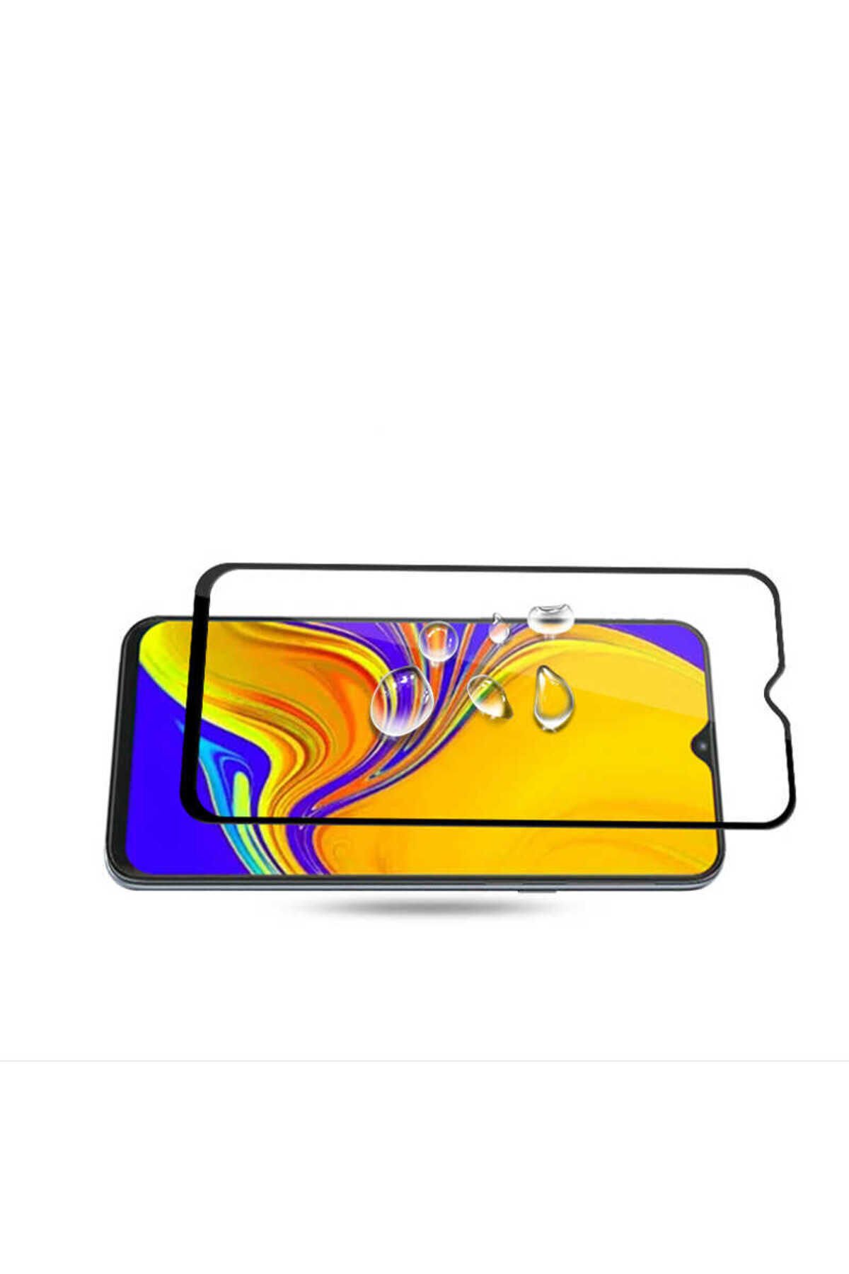 Galaxy A50 Zore Kenarları Kırılmaya Dayanıklı Cam Ekran Koruyucu - Siyah