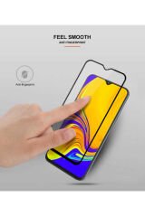Galaxy A50 Zore Kenarları Kırılmaya Dayanıklı Cam Ekran Koruyucu - Siyah