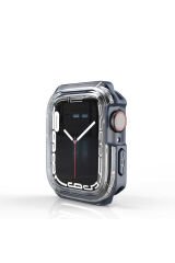 Watch 40mm BSAY Watch Gard 08 Sert PC + Silikon Koruyucu - Siyah Yeşil