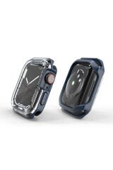 Watch 40mm BSAY Watch Gard 08 Sert PC + Silikon Koruyucu - Siyah Yeşil