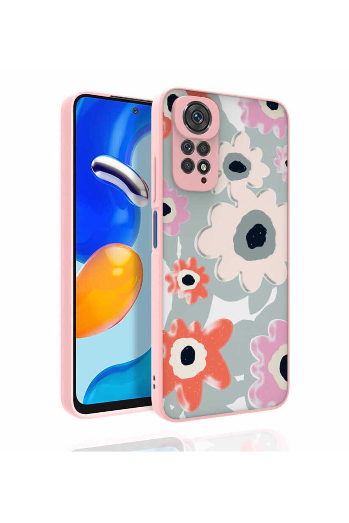 Redmi Note 11S Global Kılıf Desenli Kamera Korumalı Parlak BSAY Nora Kapak - NO6 No6