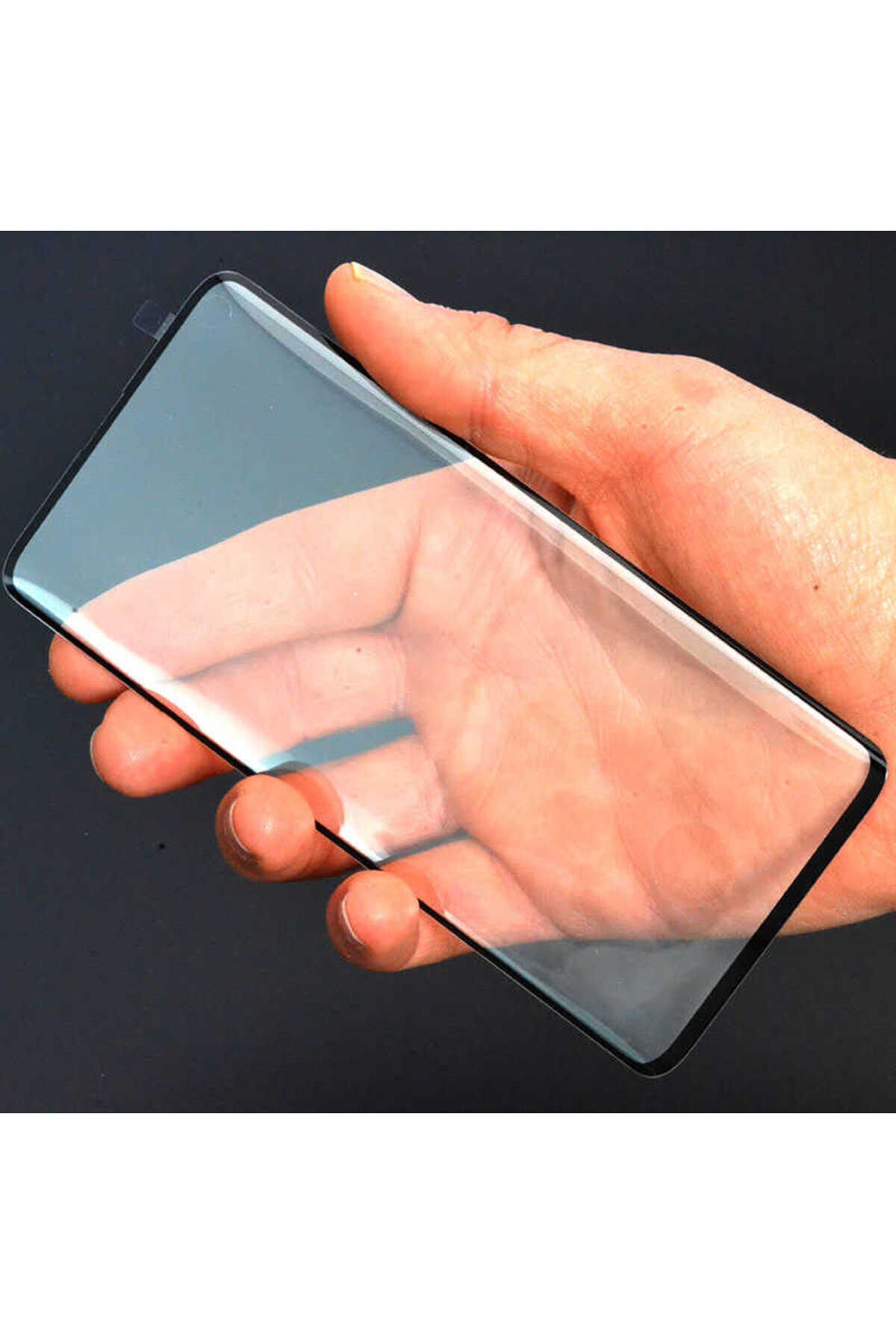 Galaxy S10 Parmak İzli 3D Vov Cam Ekran Koruyucu Siyah