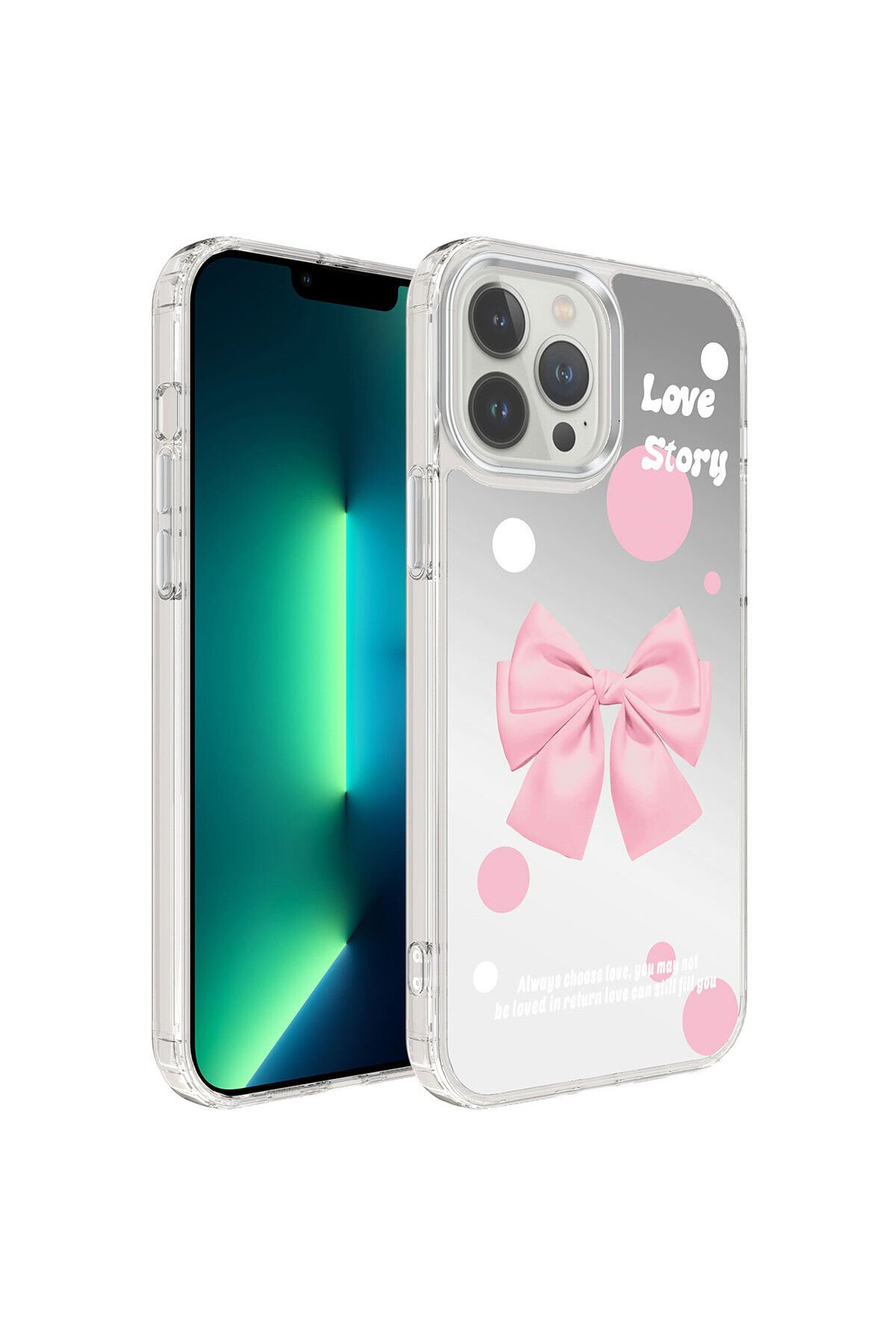 iPhone 13 Pro Max Uyumlu AiHTTgli Parlak Tasarımlı BSAY Mimbo Kılıf-NO2