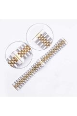 Huawei Honor Magic 2 46mm Uyumlu KRD-36 22mm Metal BSAY Kordon-Siyah Gümüş