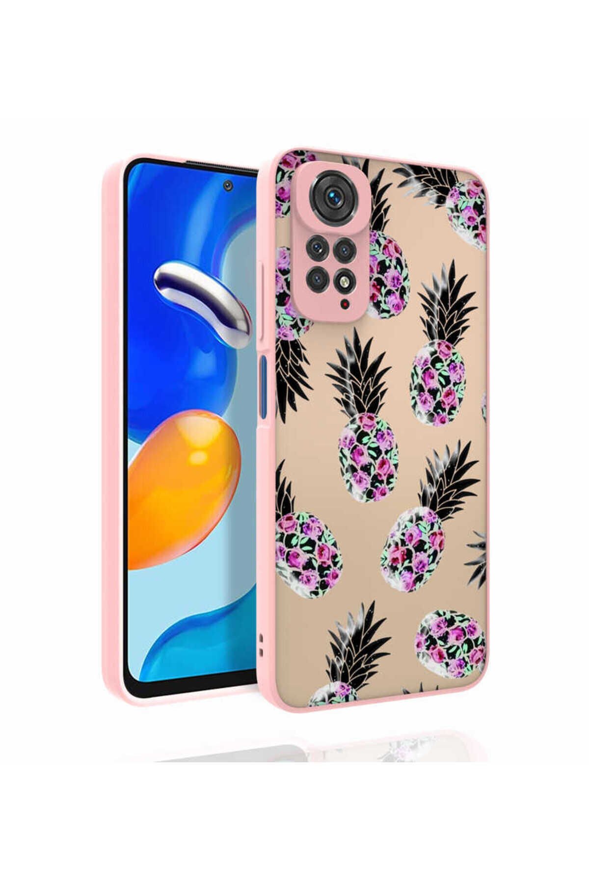 Redmi Note 11S Global Kılıf Desenli Kamera Korumalı Parlak SBT Nora Kapak - NO3 No1