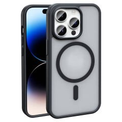 iPhone 14 Pro Kılıf M-safe Şarj Özellikli Mat Arka Yüzey Zore Sio Kılıf