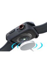 Watch 44mm BSAY Watch Gard 08 Sert PC + Silikon Koruyucu - Füme Mavi