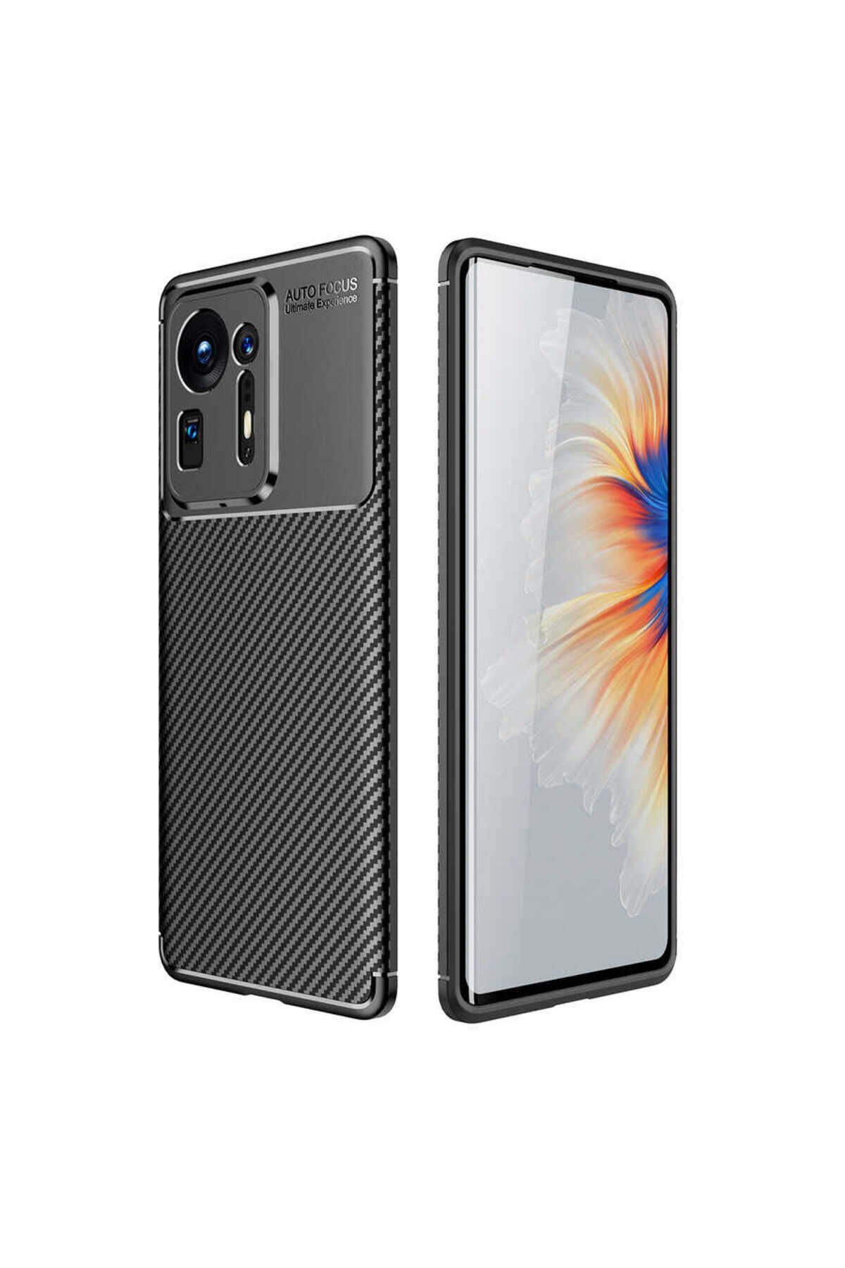 Mi Mix 4 Kılıf GZST Negro Silikon Kapak - Kahverengi Siyah