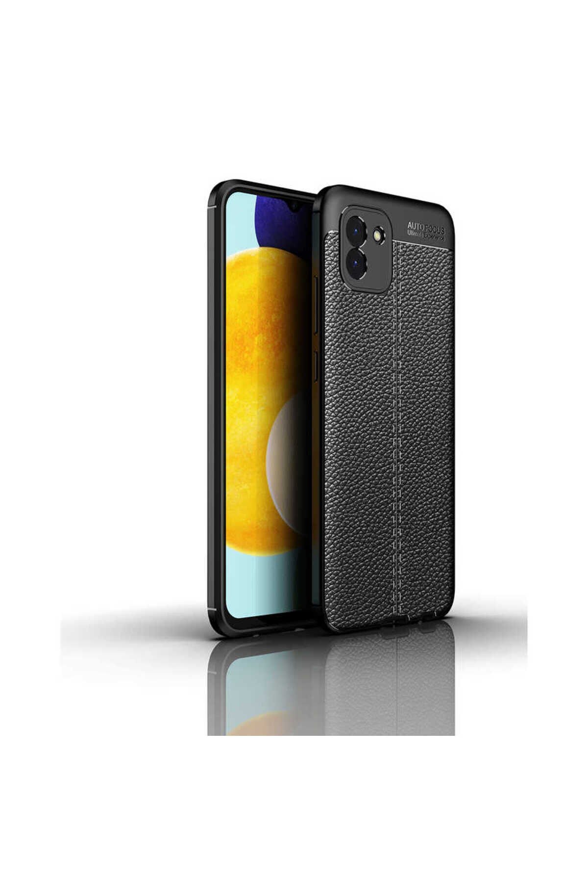 Galaxy A03 Kılıf BSAY Niss Silikon Kapak - Siyah Siyah