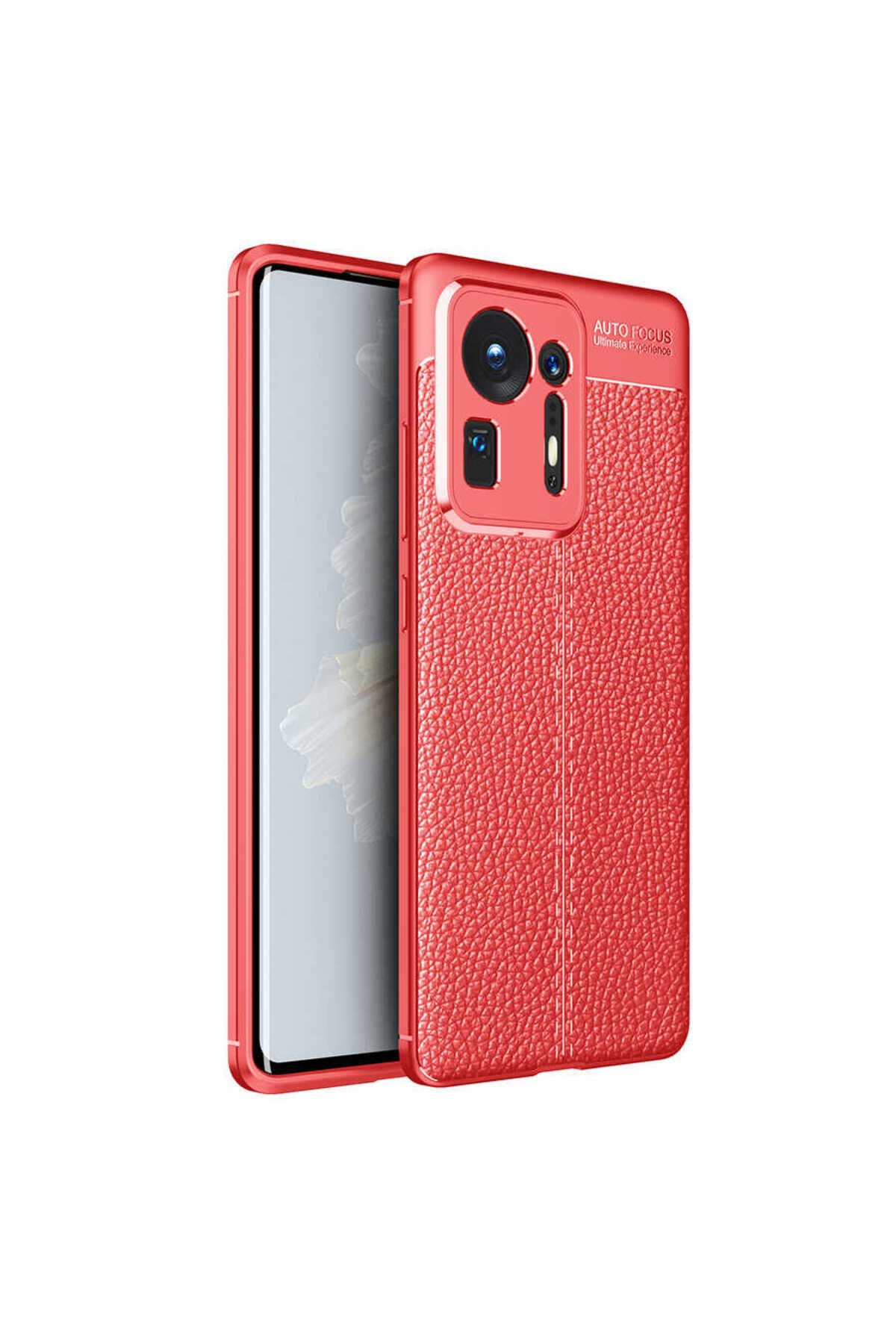 Mi Mix 4 Kılıf BSAY Niss Silikon Kapak - Siyah Kırmızı