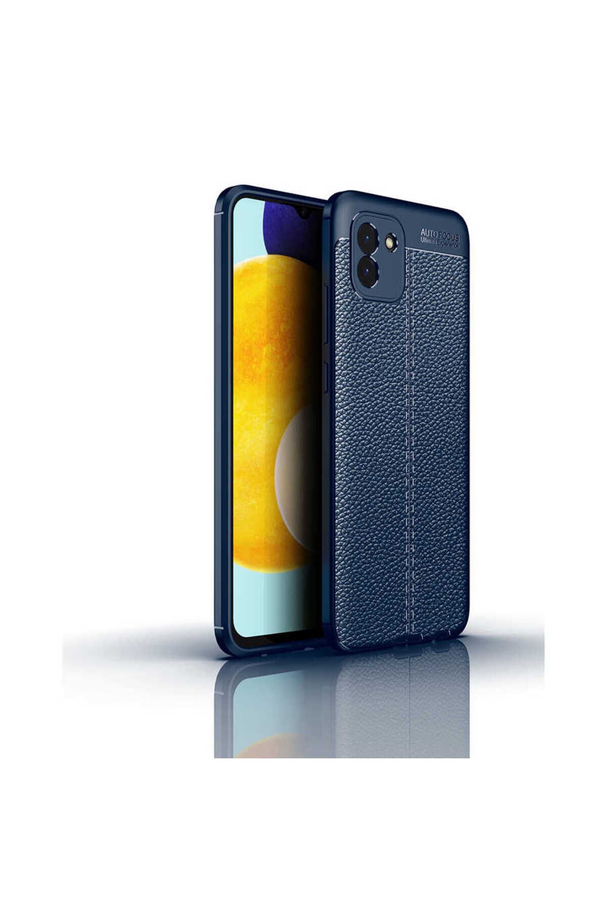 Galaxy A03 Kılıf BSAY Niss Silikon Kapak - Siyah Lacivert