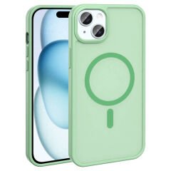 iPhone 14 Kılıf M-safe Şarj Özellikli Mat Arka Yüzey Zore Sio Kılıf