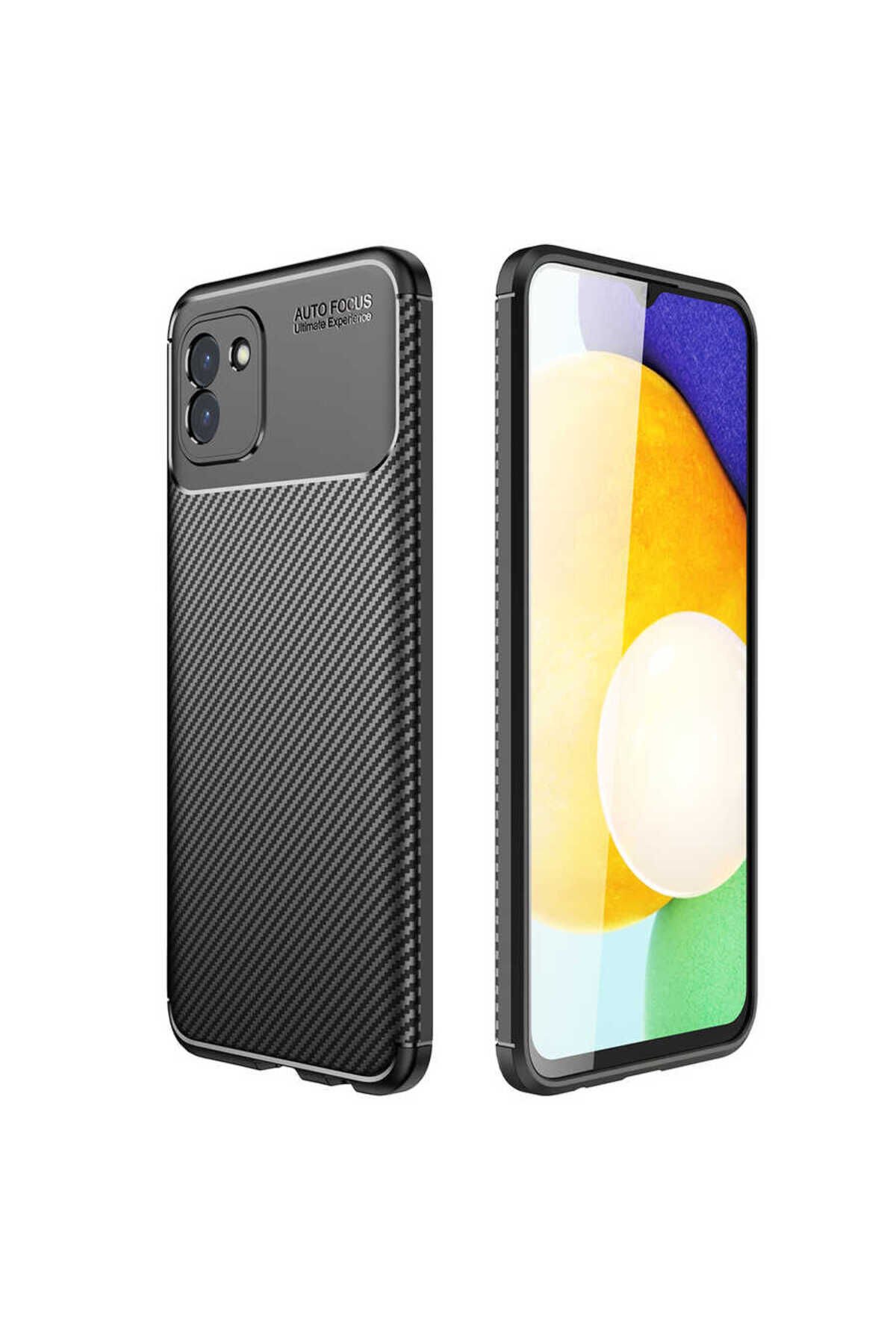 Galaxy A03 Kılıf BSAY Negro Silikon Kapak - Siyah Lacivert