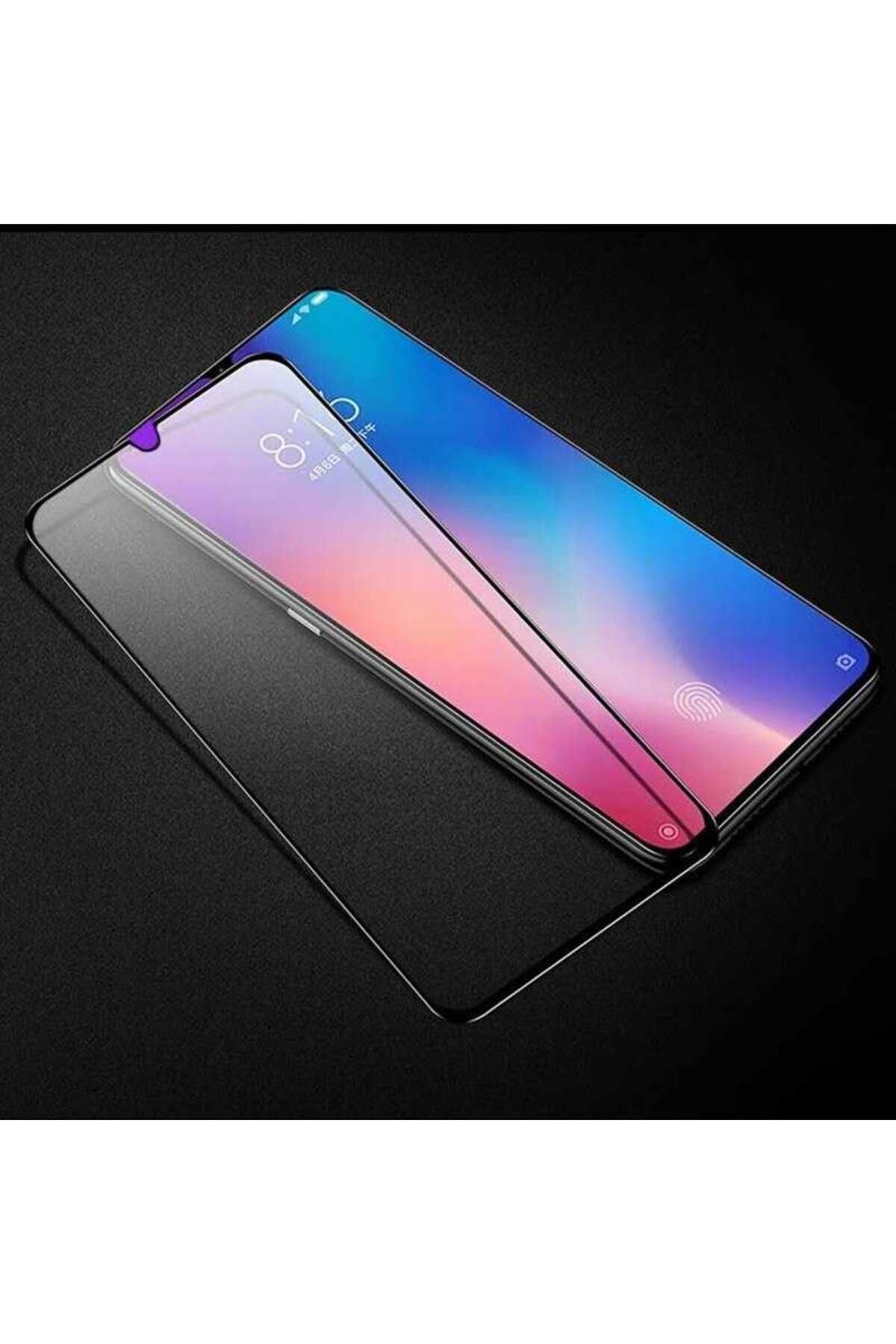 Mi 9 Se Zore Kenarları Kırılmaya Dayanıklı Cam Ekran Koruyucu - Siyah