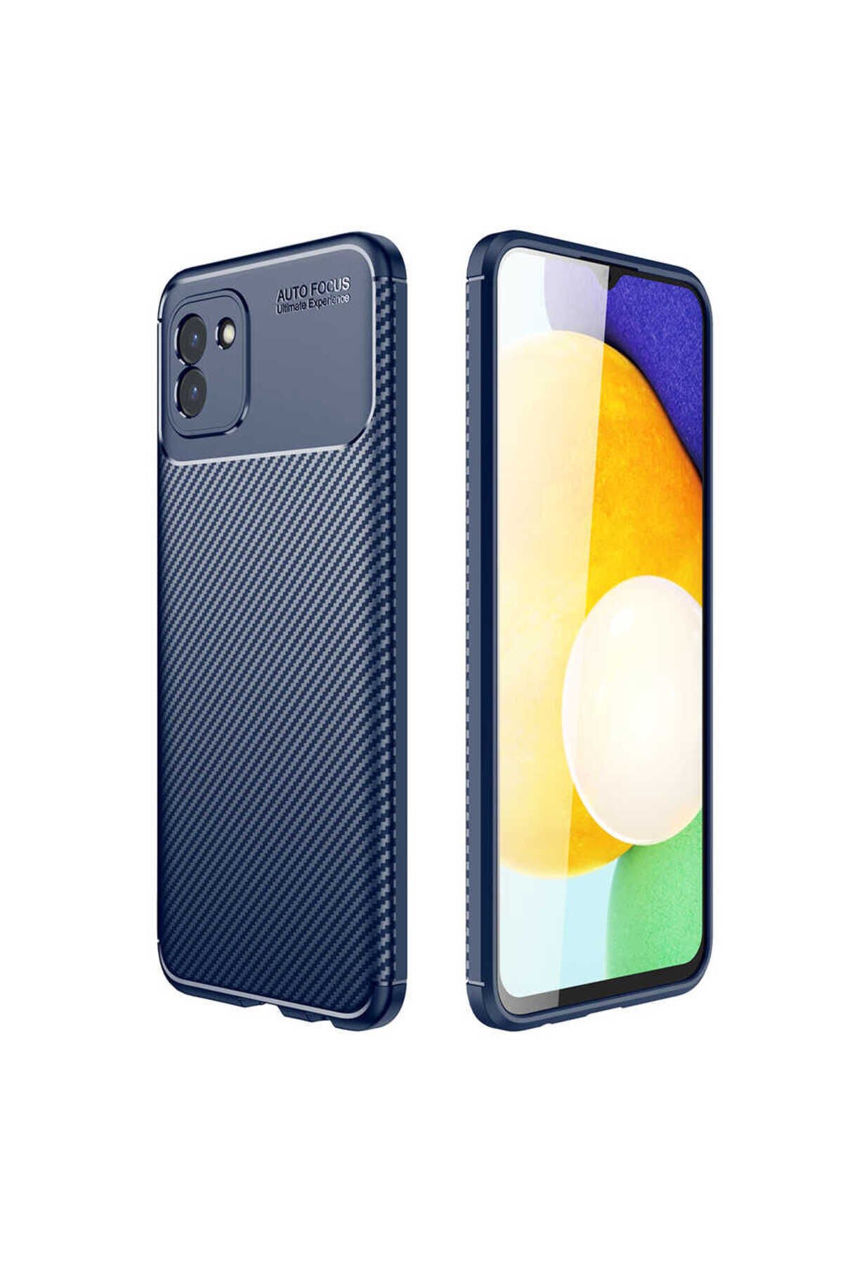 Galaxy A03 Kılıf BSAY Negro Silikon Kapak - Siyah Lacivert