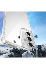Galaxy A16 Uyumlu Kılıf Airbagli Takılabilir Askı Aparatlı BSAY Snap Silikon Kapak-Şeffaf Şeffaf