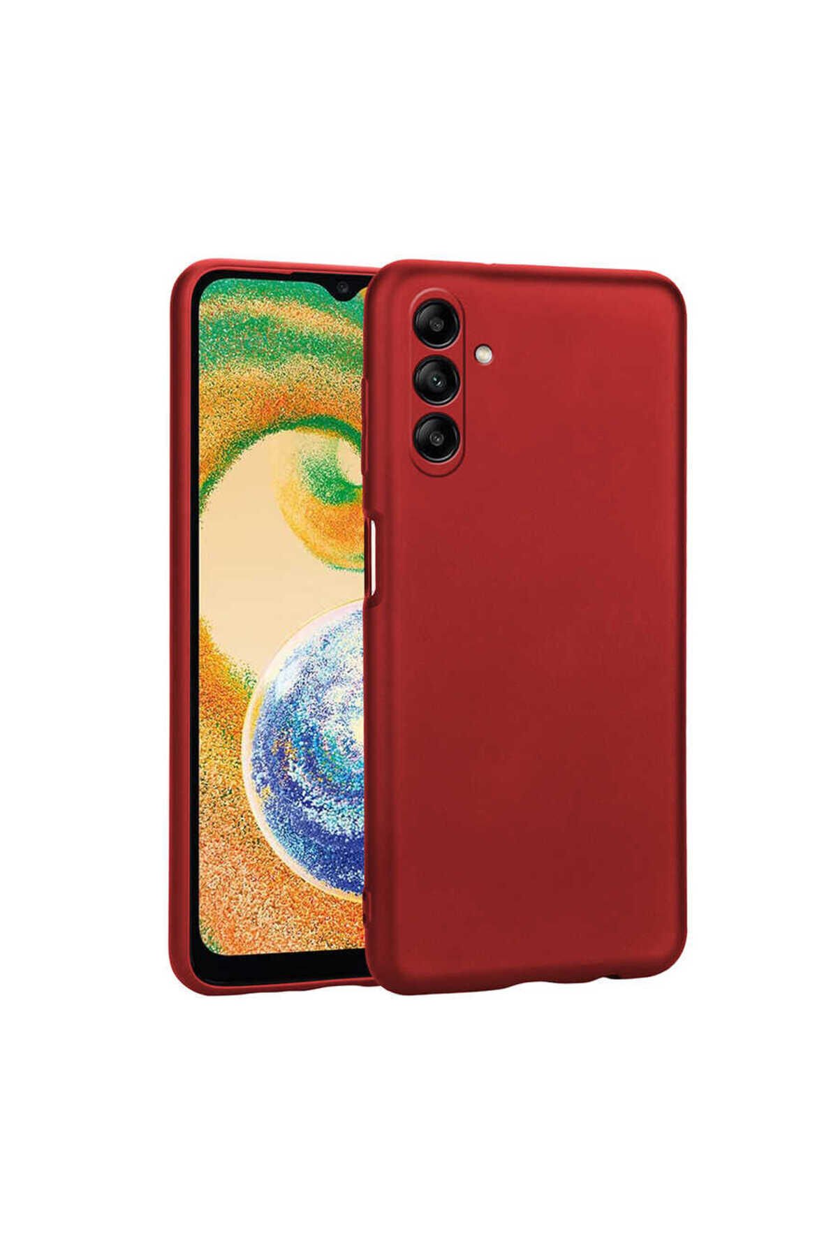 Galaxy A04S Kılıf BSAY Premier Silikon Kapak - Kırmızı Kırmızı