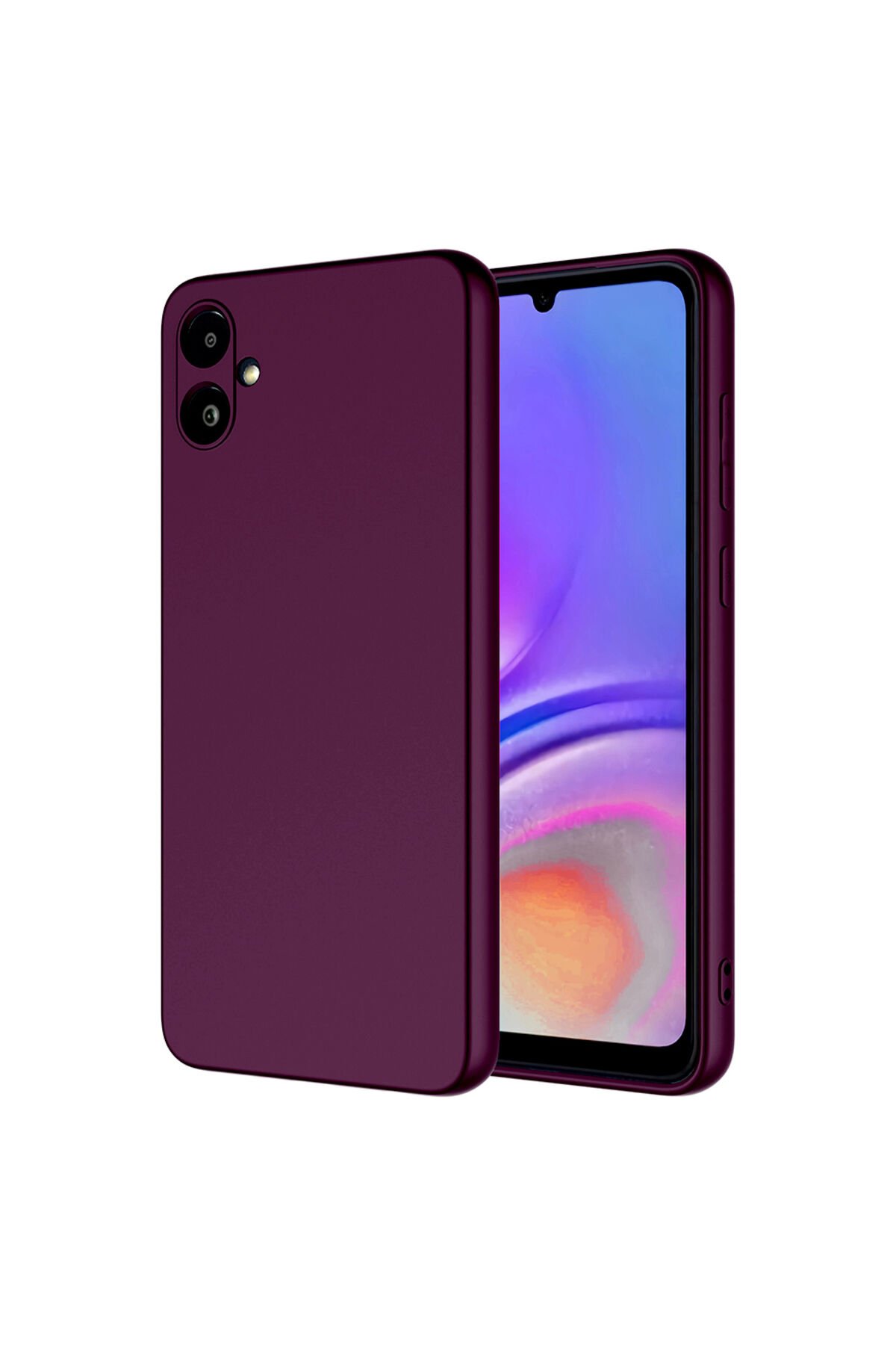 Galaxy A06 Kılıf BSAY Mara Lansman Kapak - Koyu Yeşil Koyu Mor
