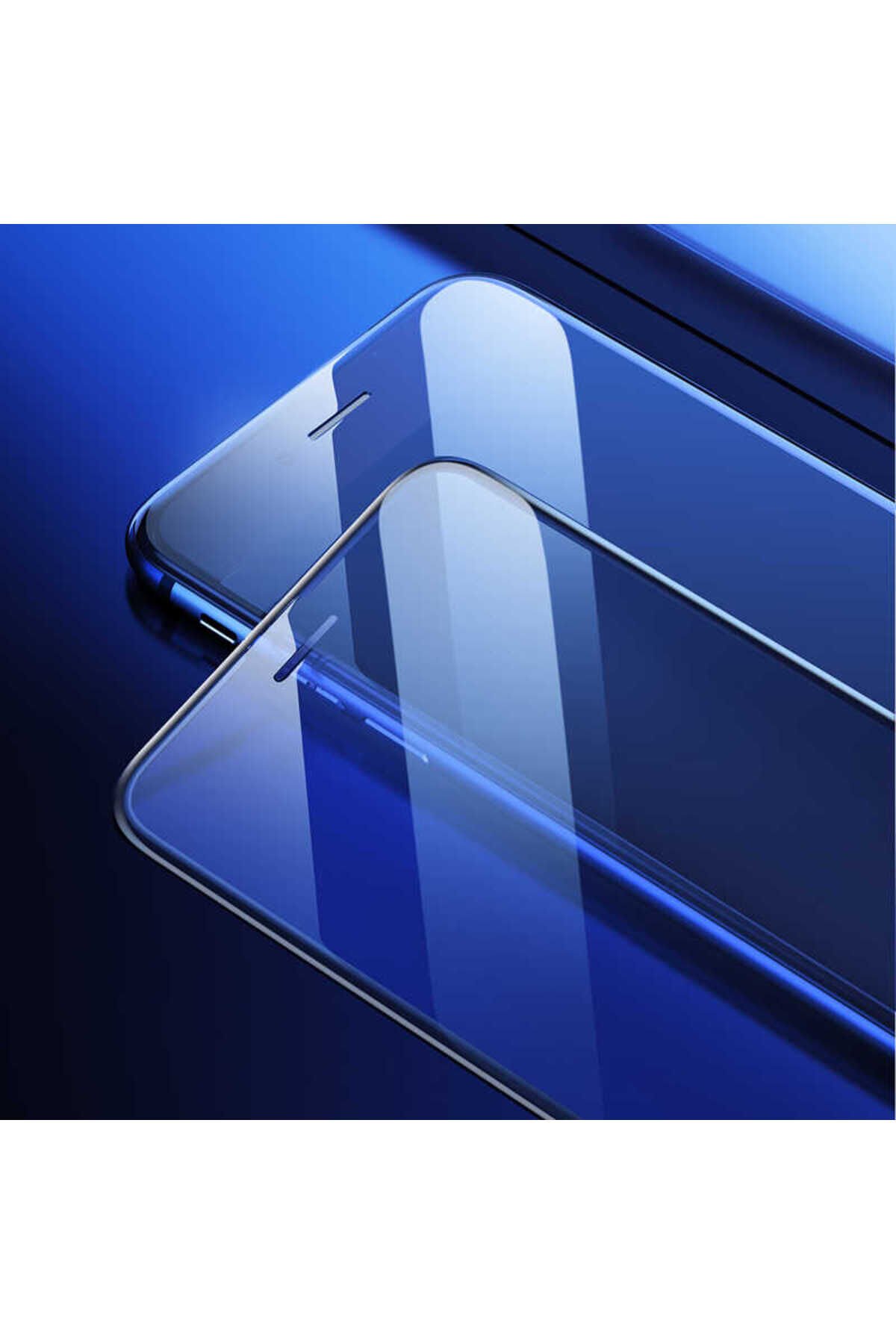 iPhone 7 Plus Zore Anti-Dust Glass Temperli Ekran Koruyucu - Siyah