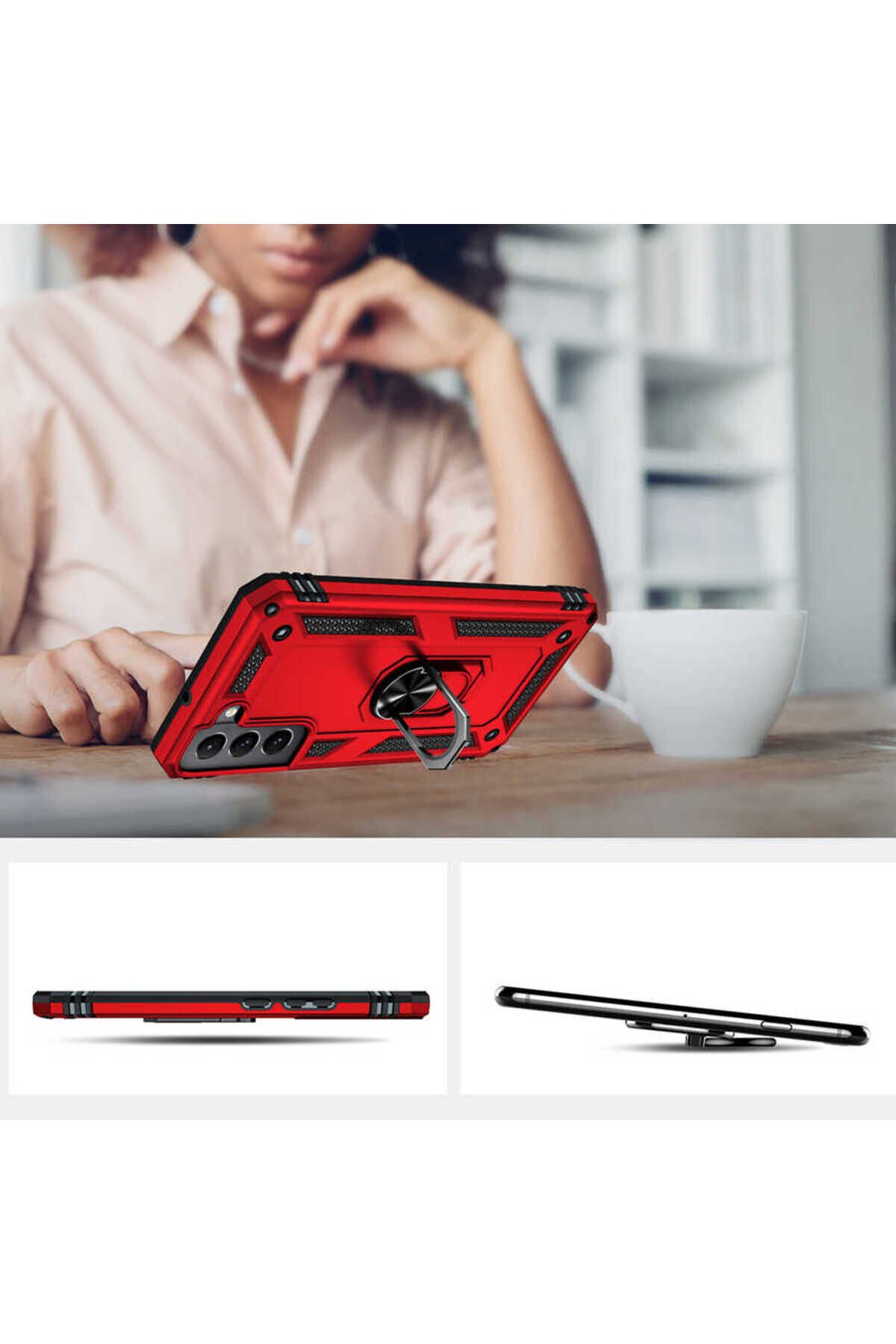 Galaxy S22 Plus Uyumlu CPPL Vega Kılıf-Gri Gri