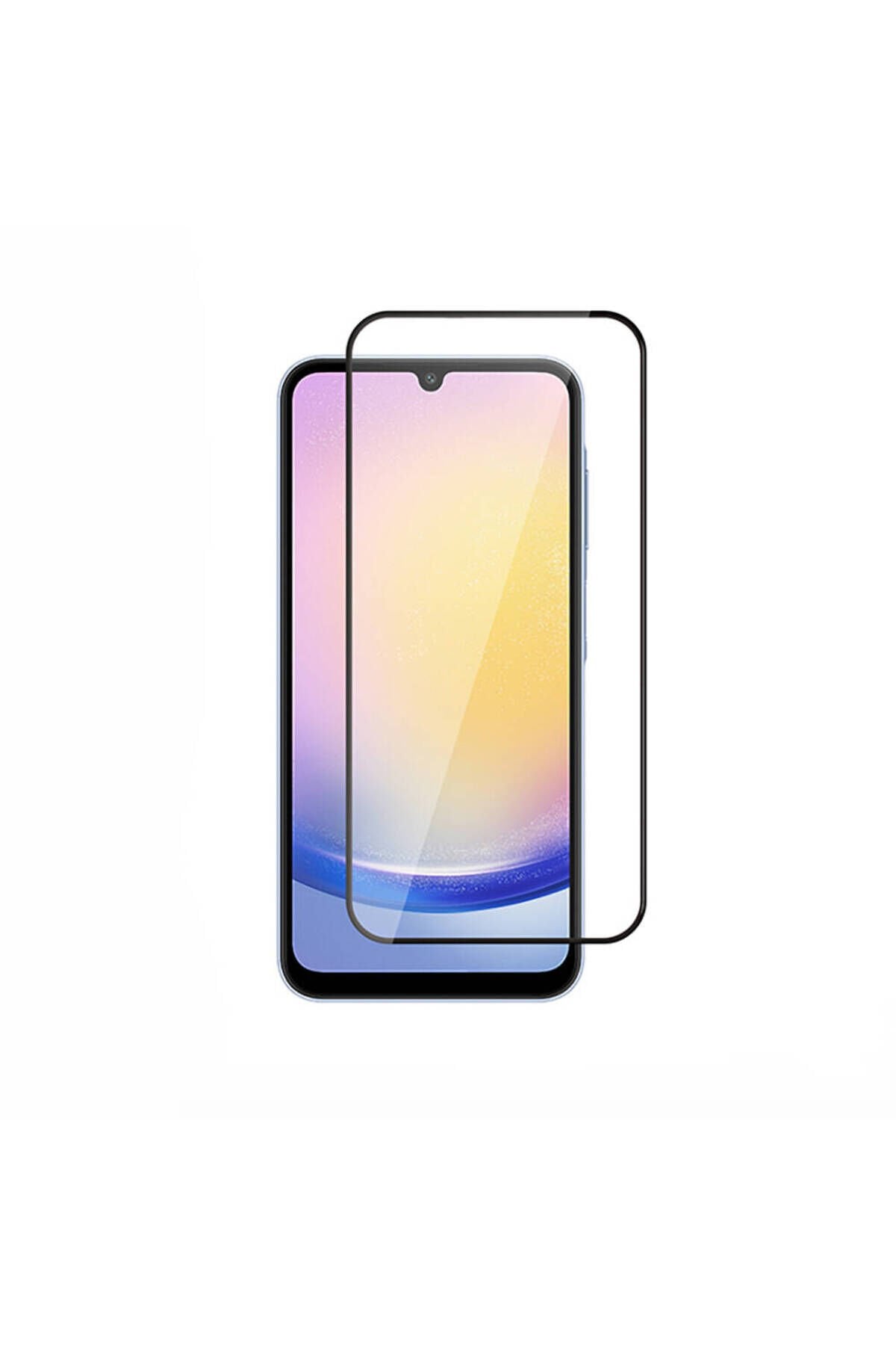 Galaxy A25 Uyumlu BSAY Kenarları Kırılmaya Dayanıklı Cam Ekran Koruyucu