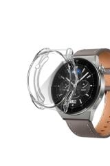 Huawei Watch GT 3 Pro 46mm BSAY Watch Gard 02 Koruyucu Silikon - Renksiz Şeffaf