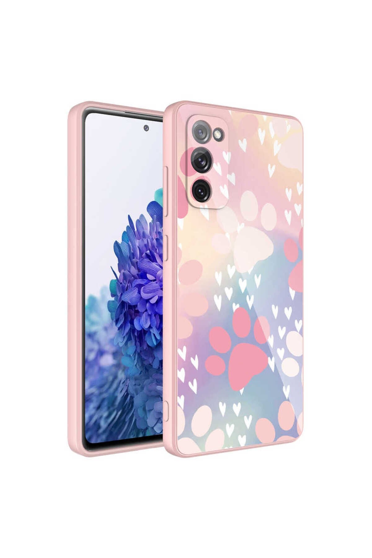 Galaxy S20 FE Uyumlu Kamera Korumalı Desenli Sert Silikon EFFX Epoksi Kılıf-NO4 No4