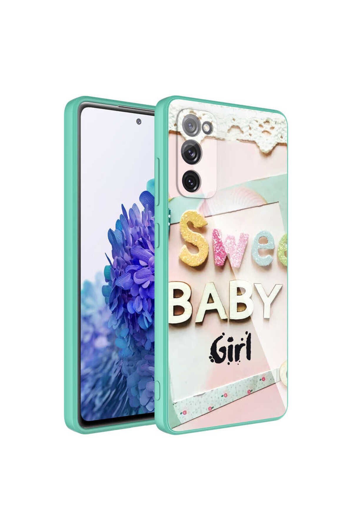 Galaxy S20 FE Uyumlu Kamera Korumalı Desenli Sert Silikon EFFX Epoksi Kılıf-NO4 No5