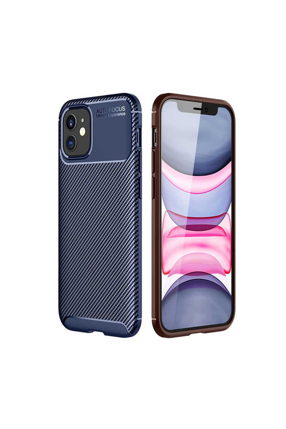 iPhone 12 Mini Uyumlu BSAY Negro Silikon Kılıf-Lacivert