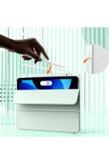 iPad Air 13 2024 Kılıf Magnetik Ayrılabilen Airbagli Uyumlu BSAY Sliding Tablet Kılıfı-Siyah Siyah