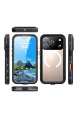iPhone 17 Pro Kılıf 1-1 Su Geçirmez Kılıf - Siyah