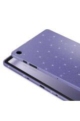 Galaxy Tab S10 Lite Simli Parlak Görünümlü BSAY Tablet Koton Kılıf - Pembe Koyu Pembe